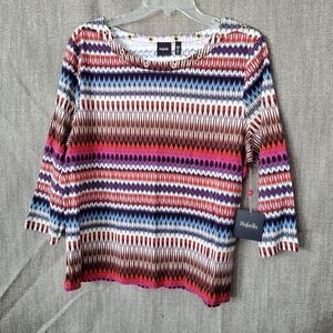 Rafaella Multicolor Patterned Top